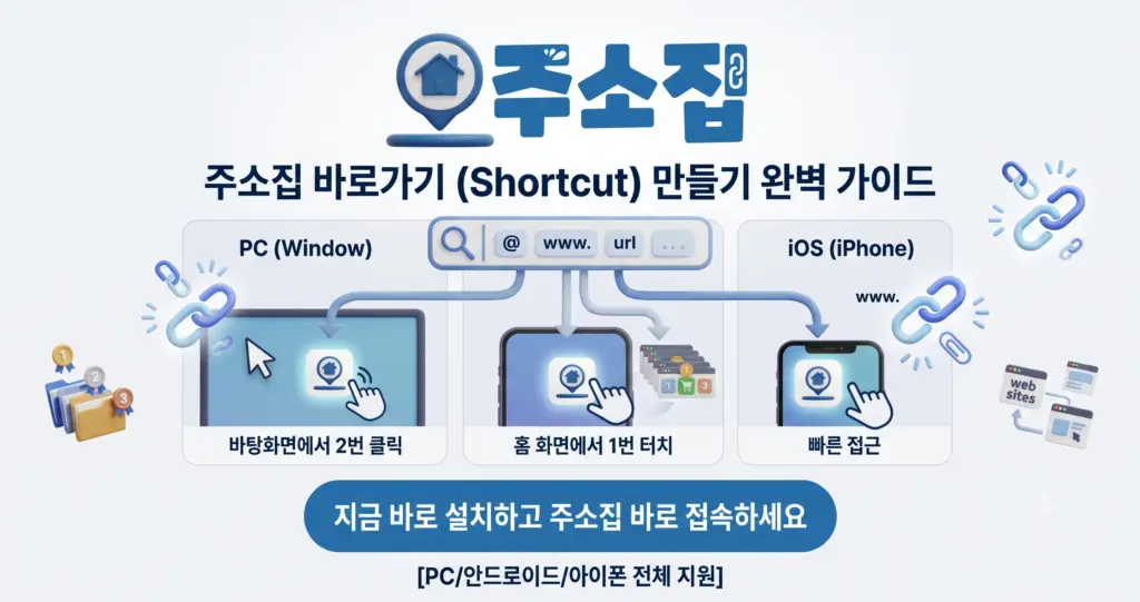 주소집 바로가기 만들기