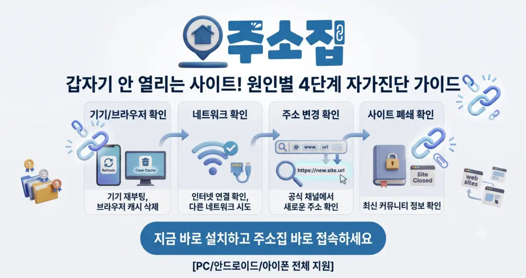 사이트 접속불가 신고